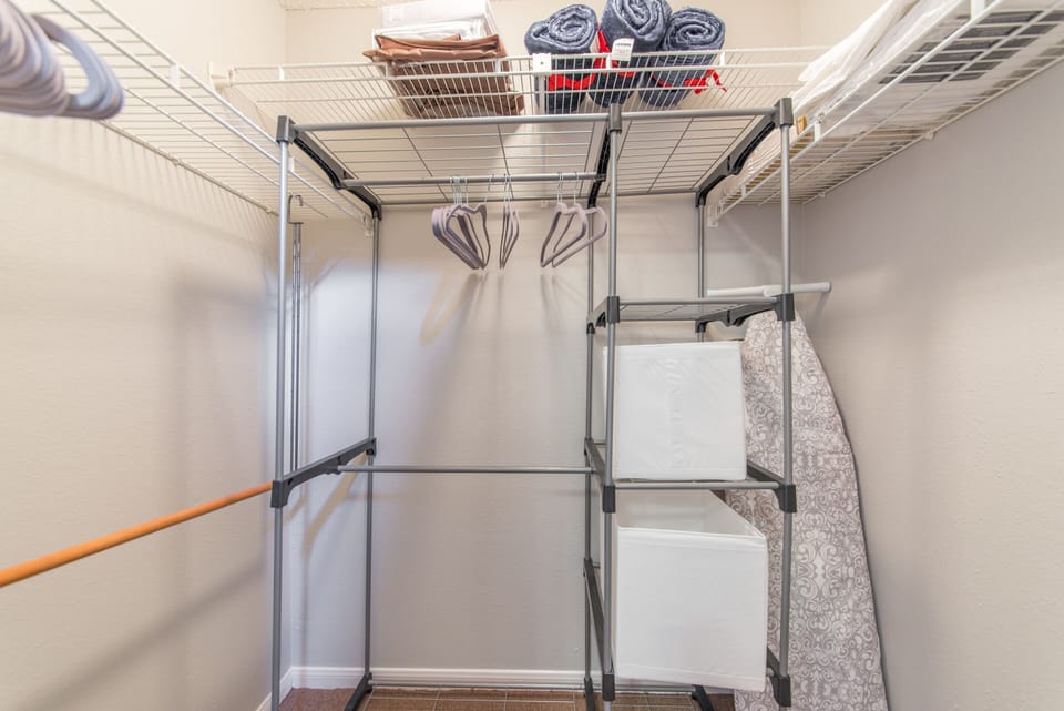Master walk in closet