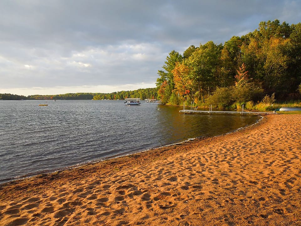 Amazing sand beach with clear water for swimming