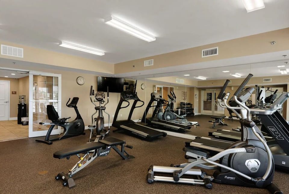 Gym on lobby floor