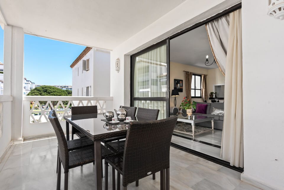 Large and spacious balcony.