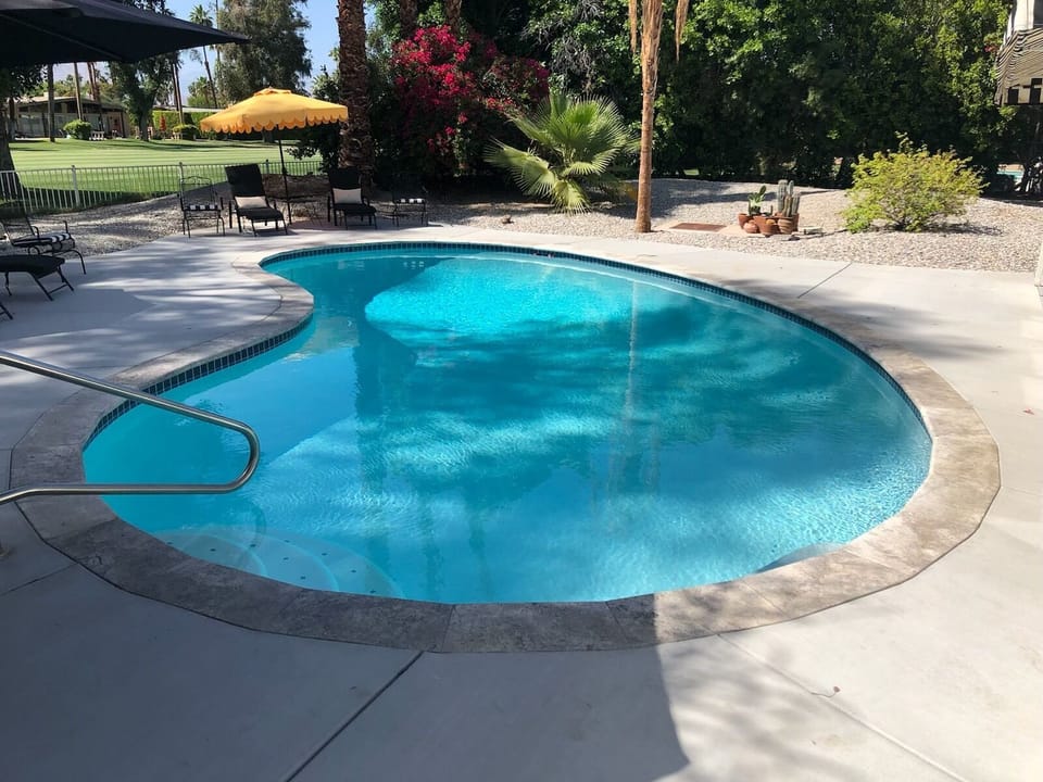 Large salt water pool