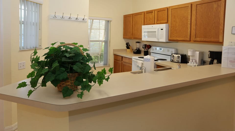 Kitchen from dining area