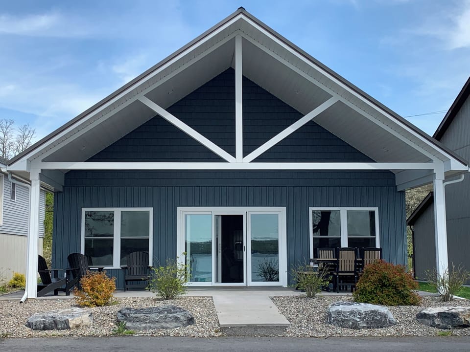 Large front porch overlooking Seneca Lake for you to enjoy!