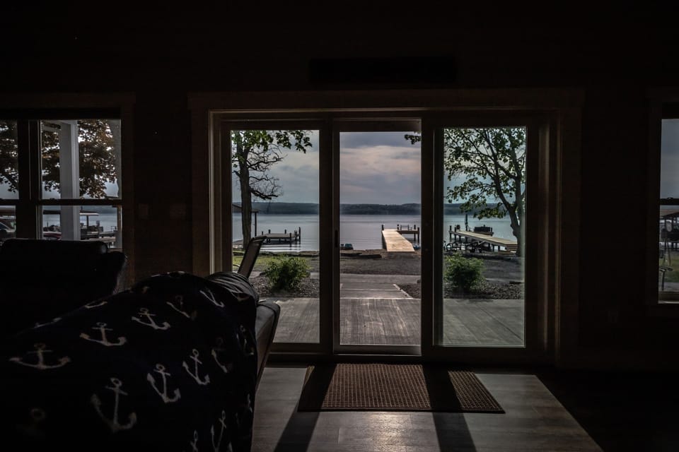 View from open living area