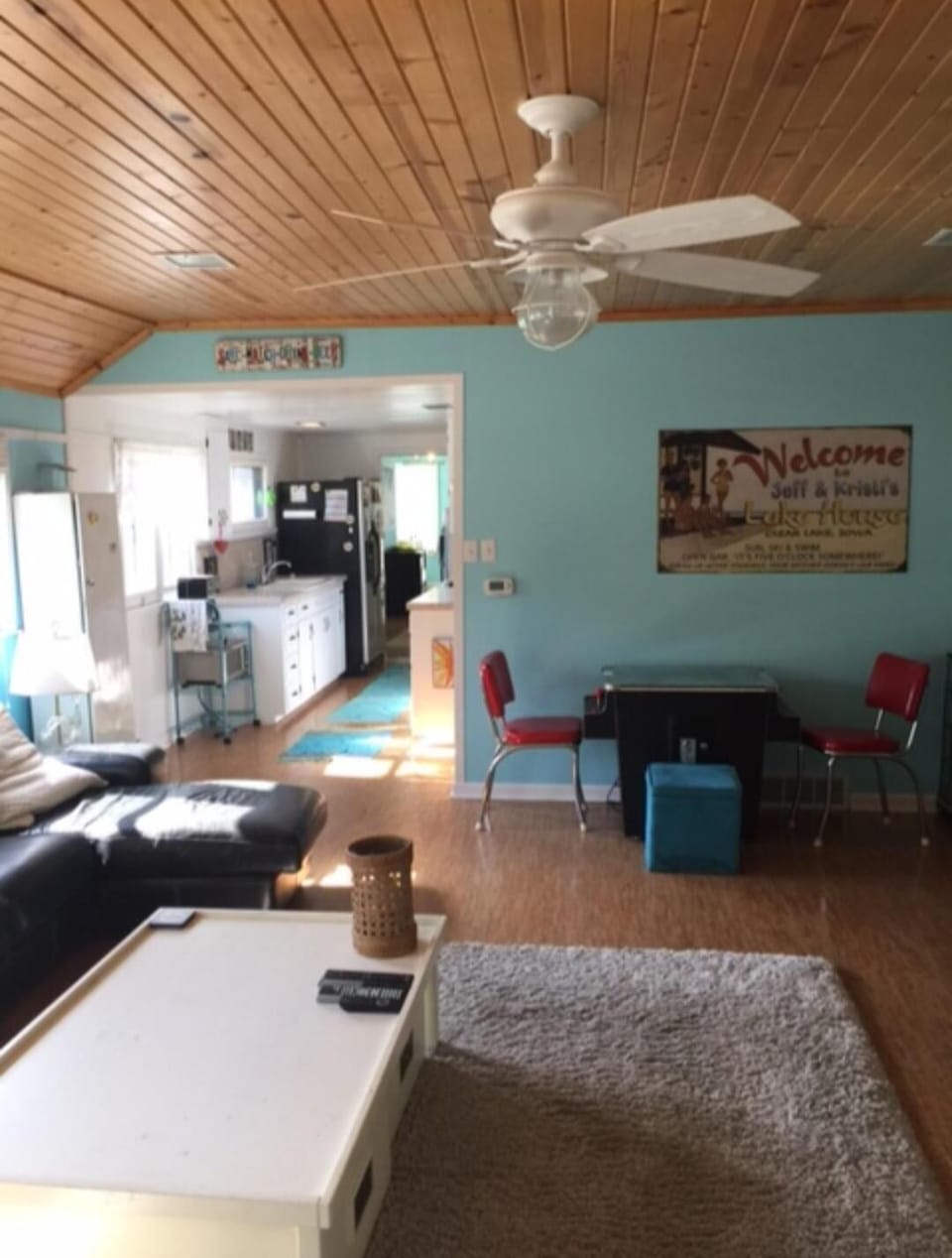 View of house from inside front door