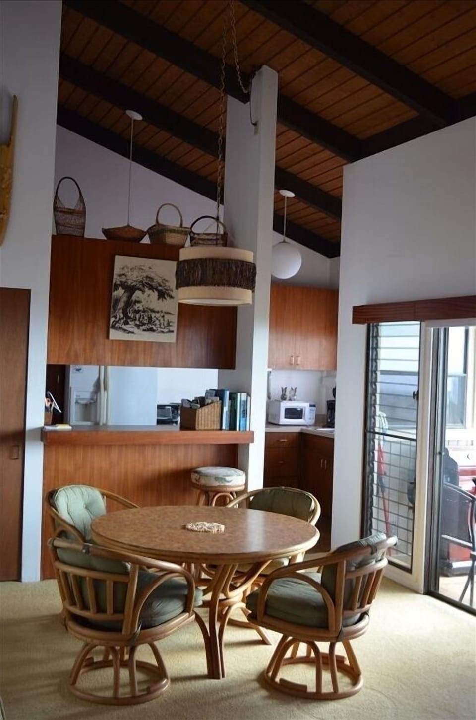 Dining area and kitchen