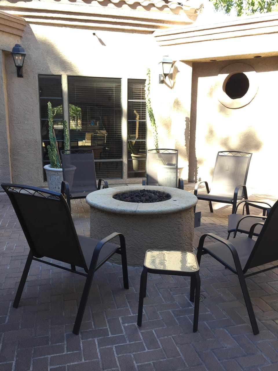 Fire pit at Club House