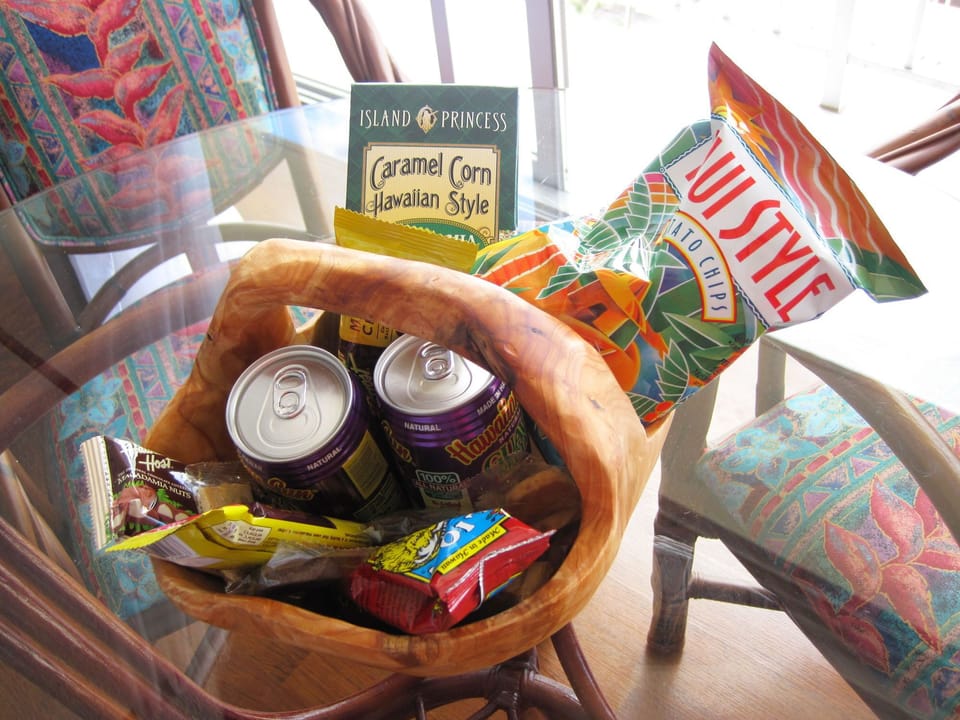 Welcoming local snacks