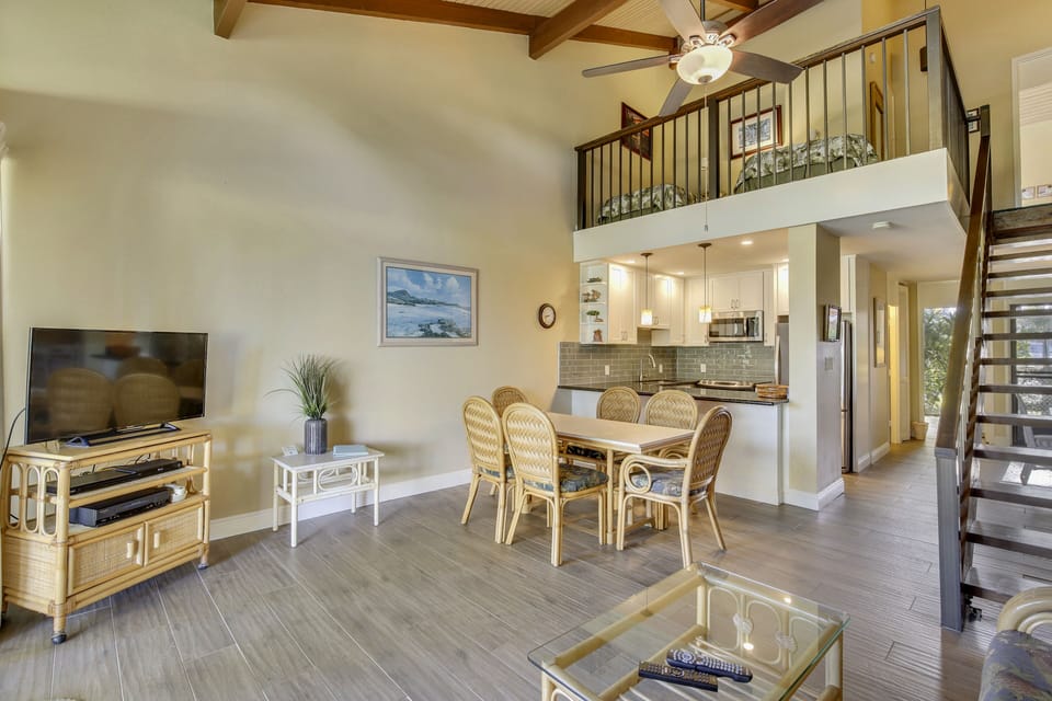 Living Room - Wood like ceramic tile on main level