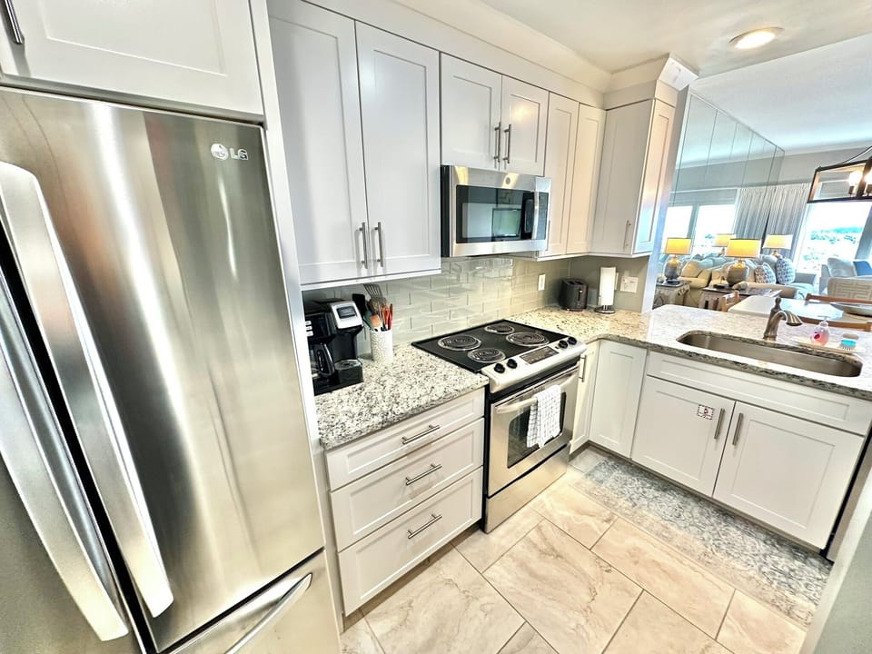 Fully stocked kitchen