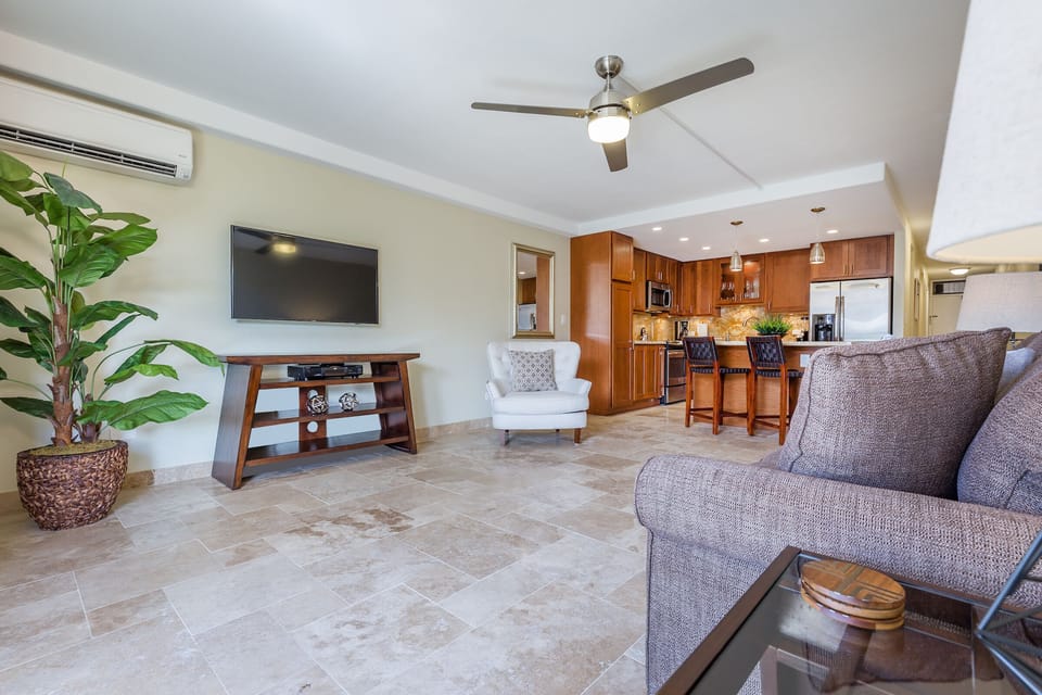 Large Flat Screen TV In Living Room