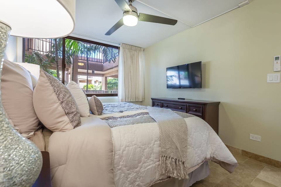 Flat Screen TV in Master Bedroom