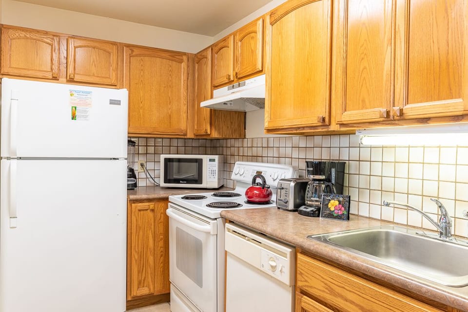 Fully stocked kitchen
