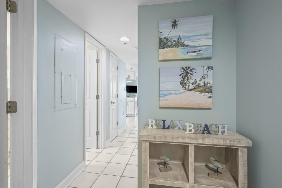 Entry to Unit 7C - You are greeted by a small entryway when you arrive to Unit 7C.