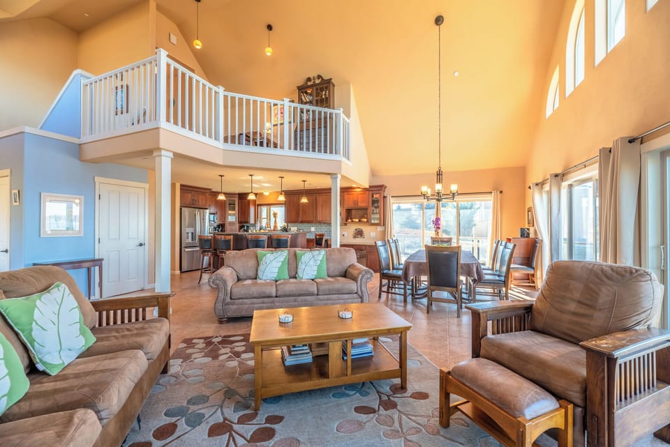 The living room is open and inviting