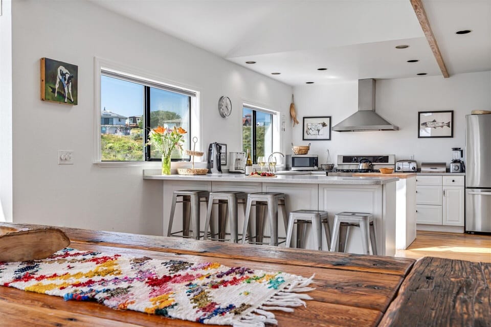 Need a snack during game night? The kitchen is steps away