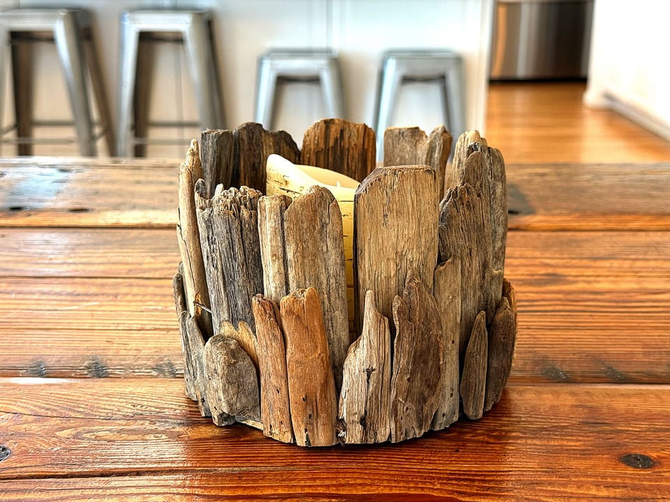 Little details throughout create rustic, beachie charm.