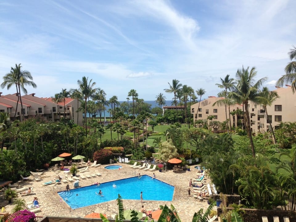 Pool Area With Hot Tubs and Fitness Center