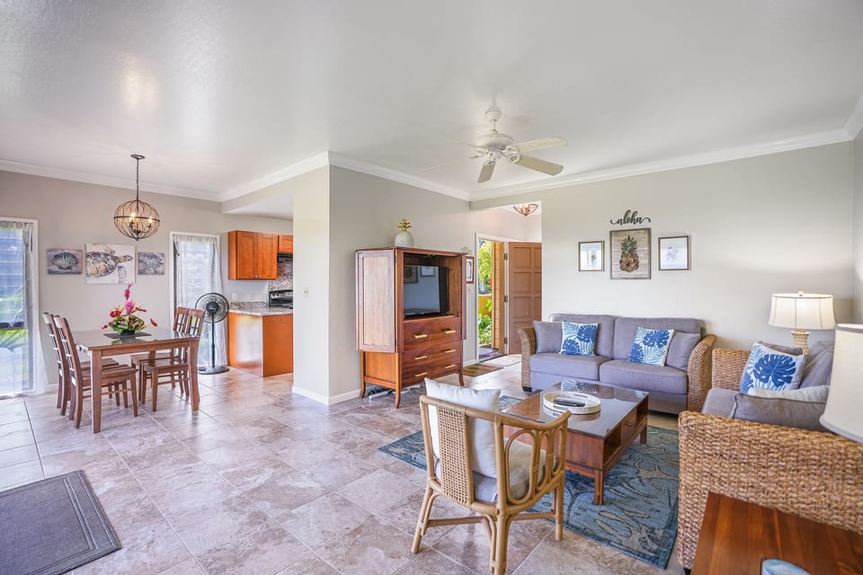 Oceanfront, Ground Floor Unit with Spacious Living Area