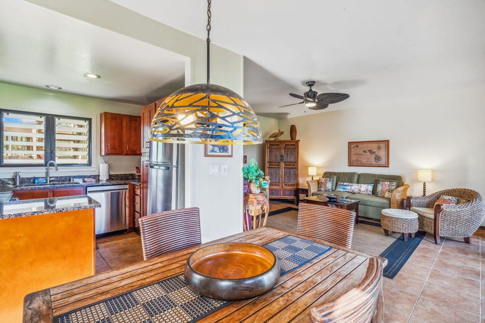 Dining area with ocean views