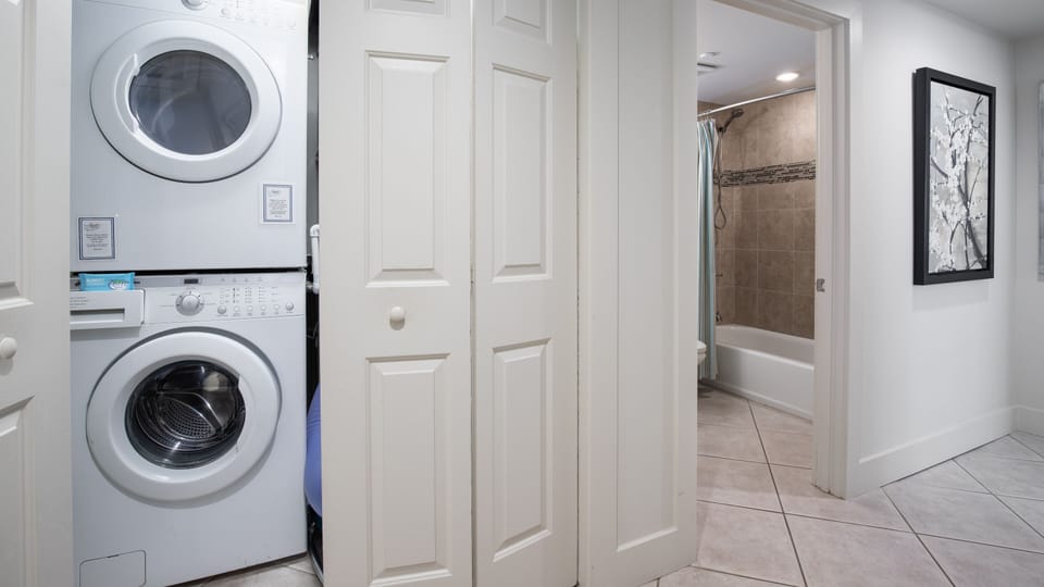 Washer and Dryer in Hallway