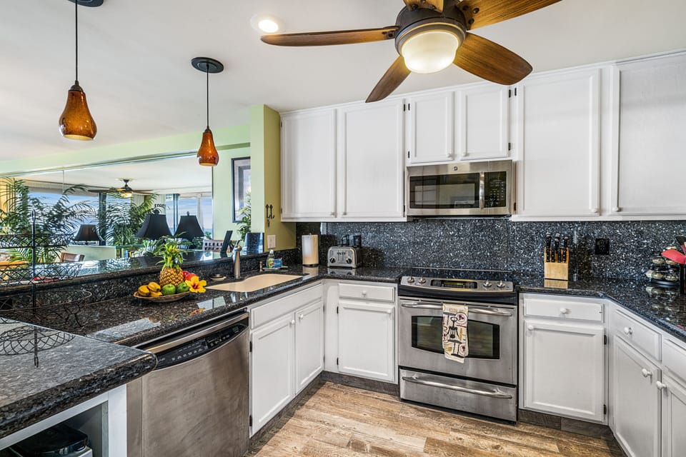 This beautifully remodeled kitchen is fully equipped with absolutely everything one could need!!
