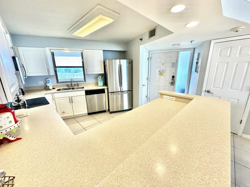 Fully stocked kitchen