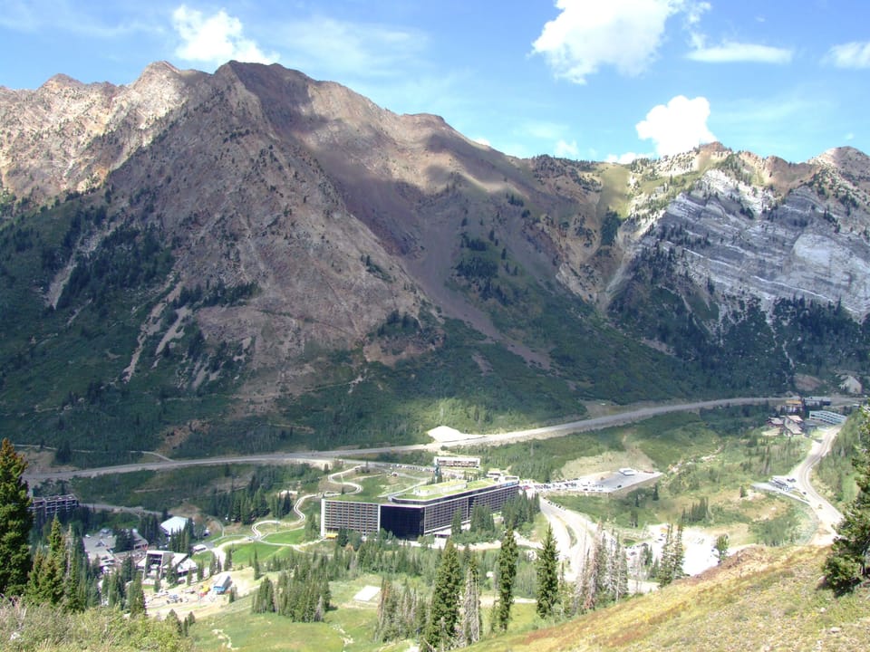 The whole resort from the top of the mountain.
