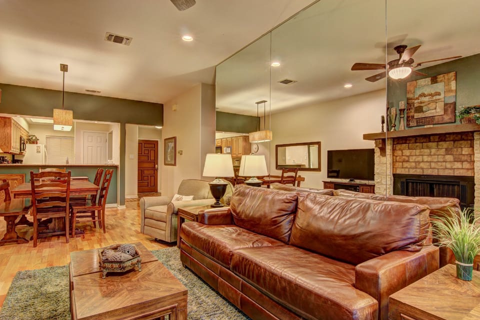 Sleeper sofa in living room