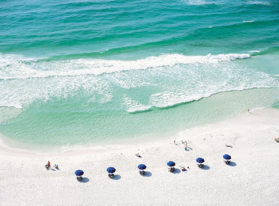 Aerial View of Sandestins Private Beach!