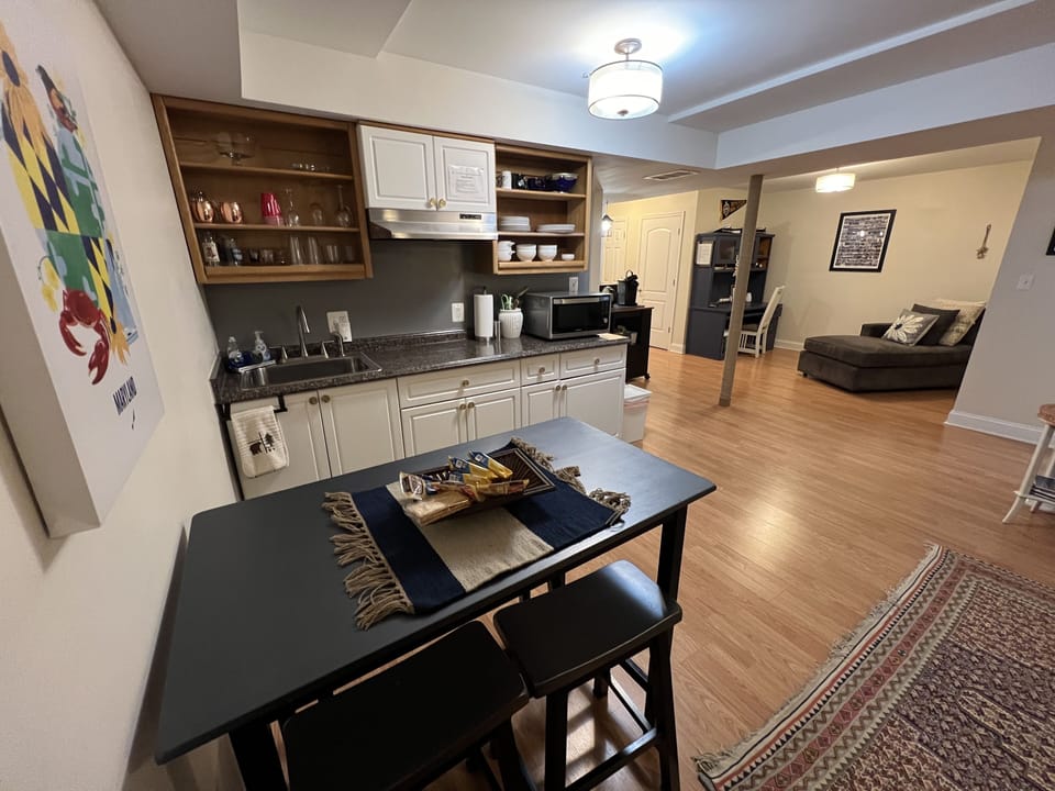 A large 900 sq feet open style private living space.