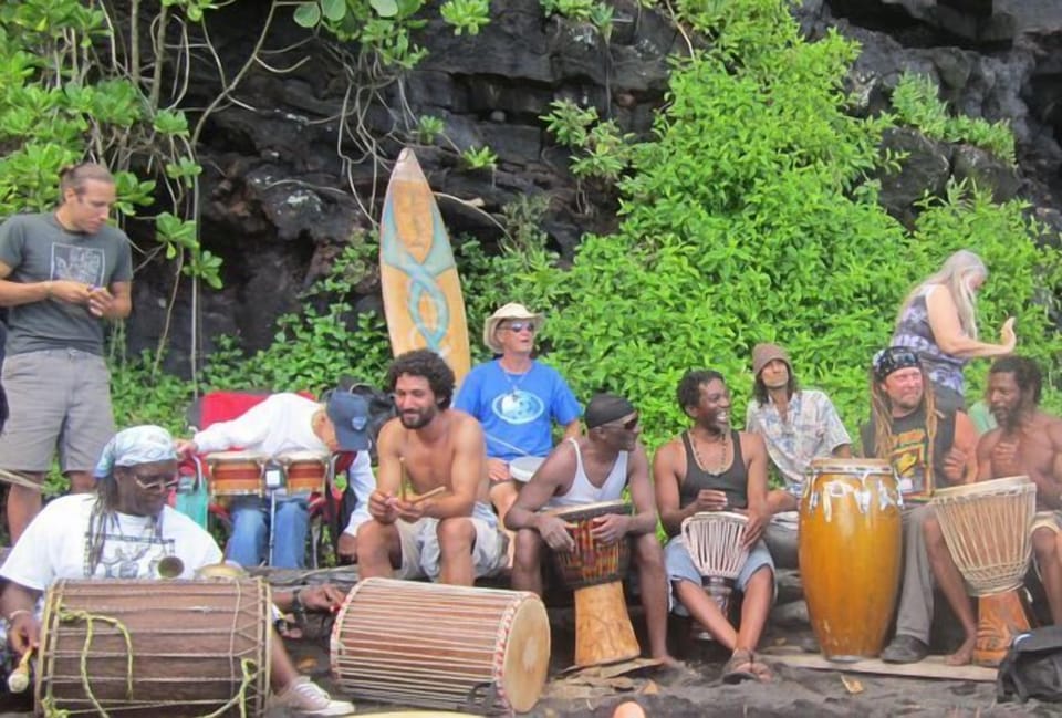 Drum Circle Sunday - Kehena Black Sand Beach