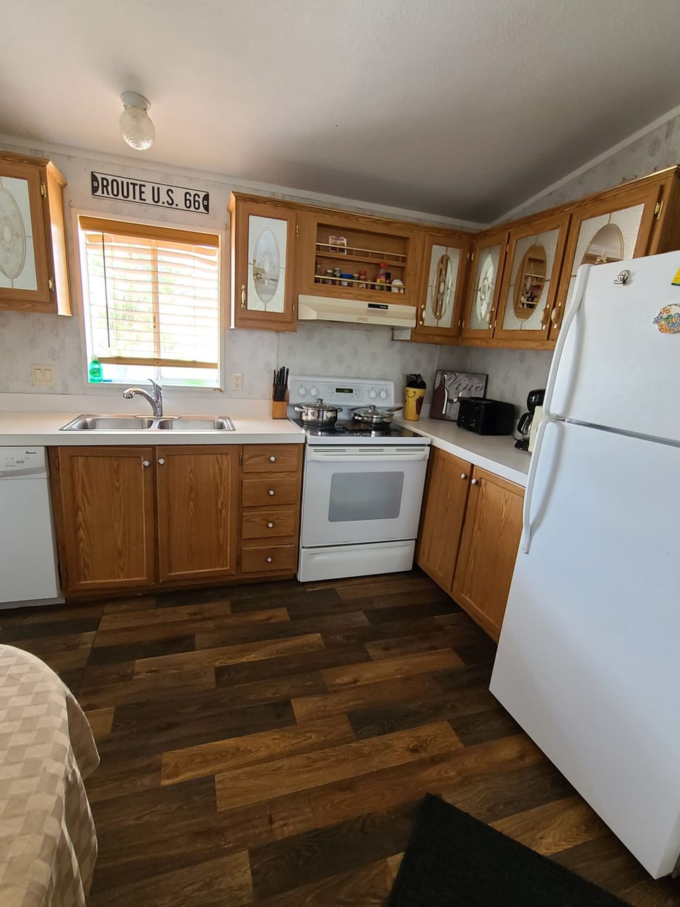 New flooring in the kitchen