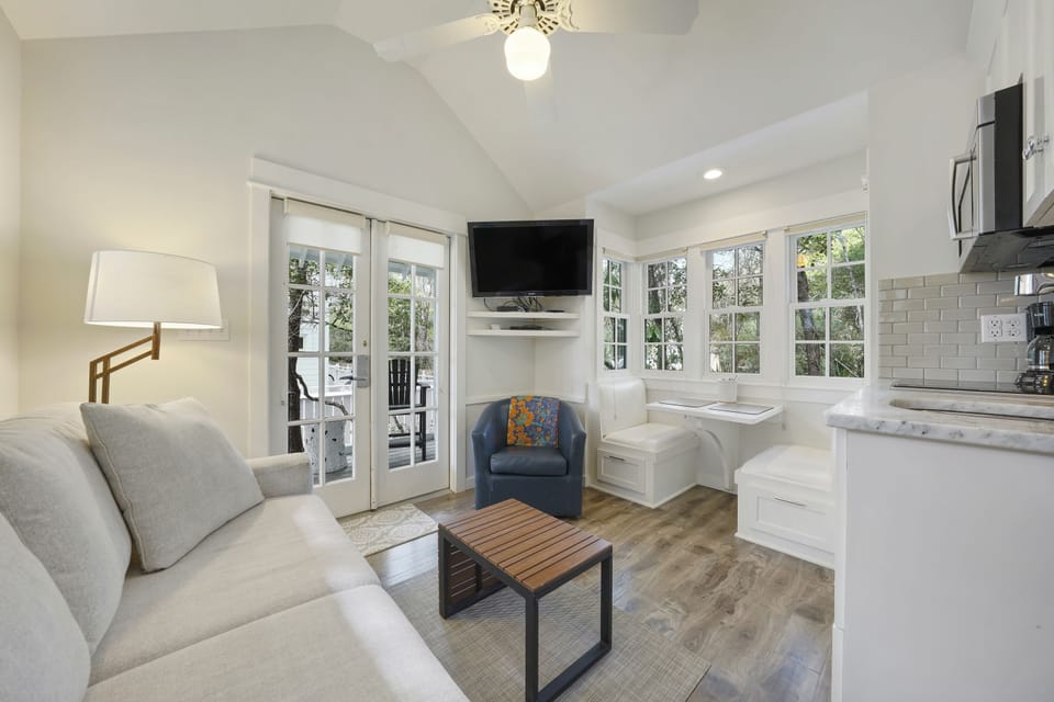 OPEN FLOOR PLAN WITH LIVING, DINING AND KITCHEN