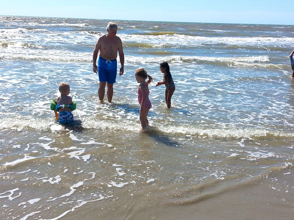 The beach is a great bonding time with the kids