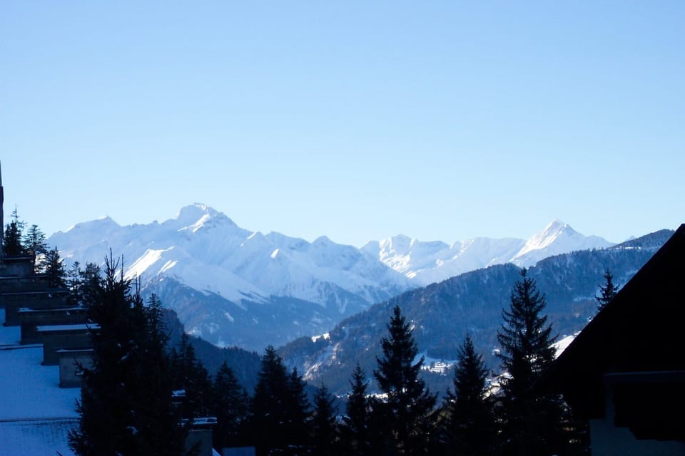 view from the terrace, direction Laax Dorf