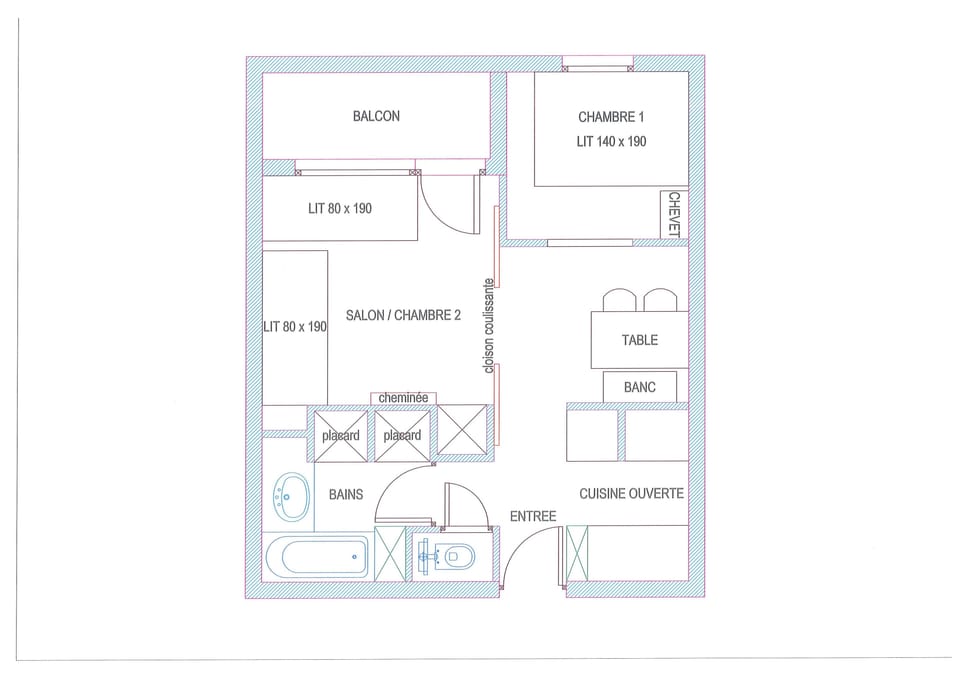Plan of the apartment