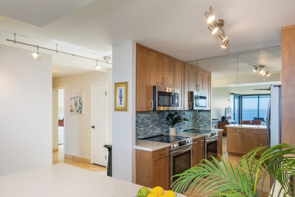 Cook in style with this well-appointed kitchen offering sleek