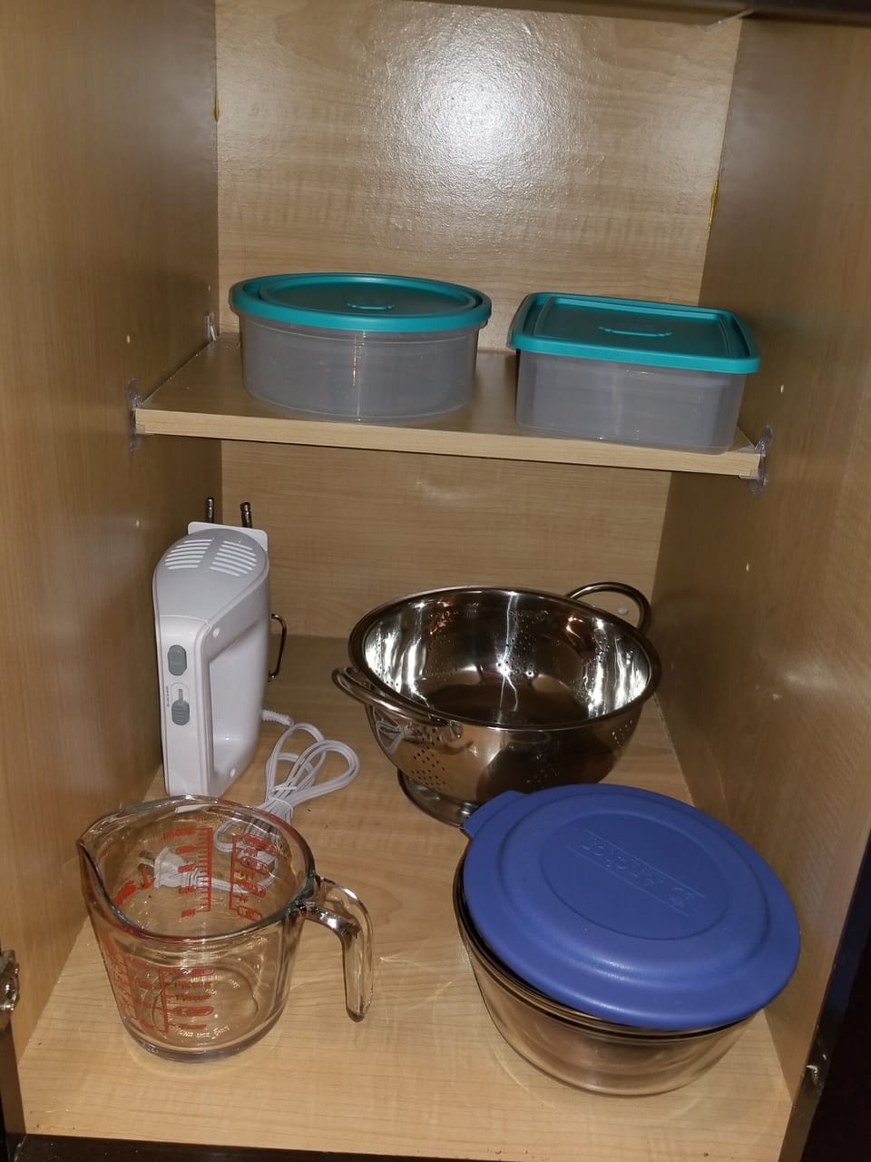 Cooking and baking supplies.