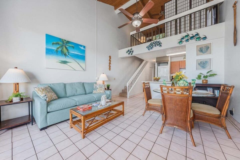 This open living area offers plenty of seating and a warm, tropical vibe—ideal for relaxing after a day of adventure.