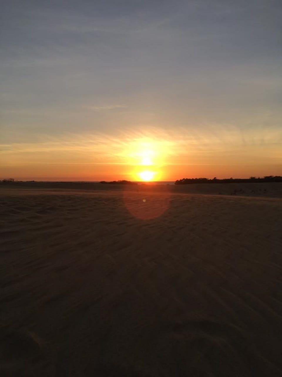 sunset from Jockey's Ridge
