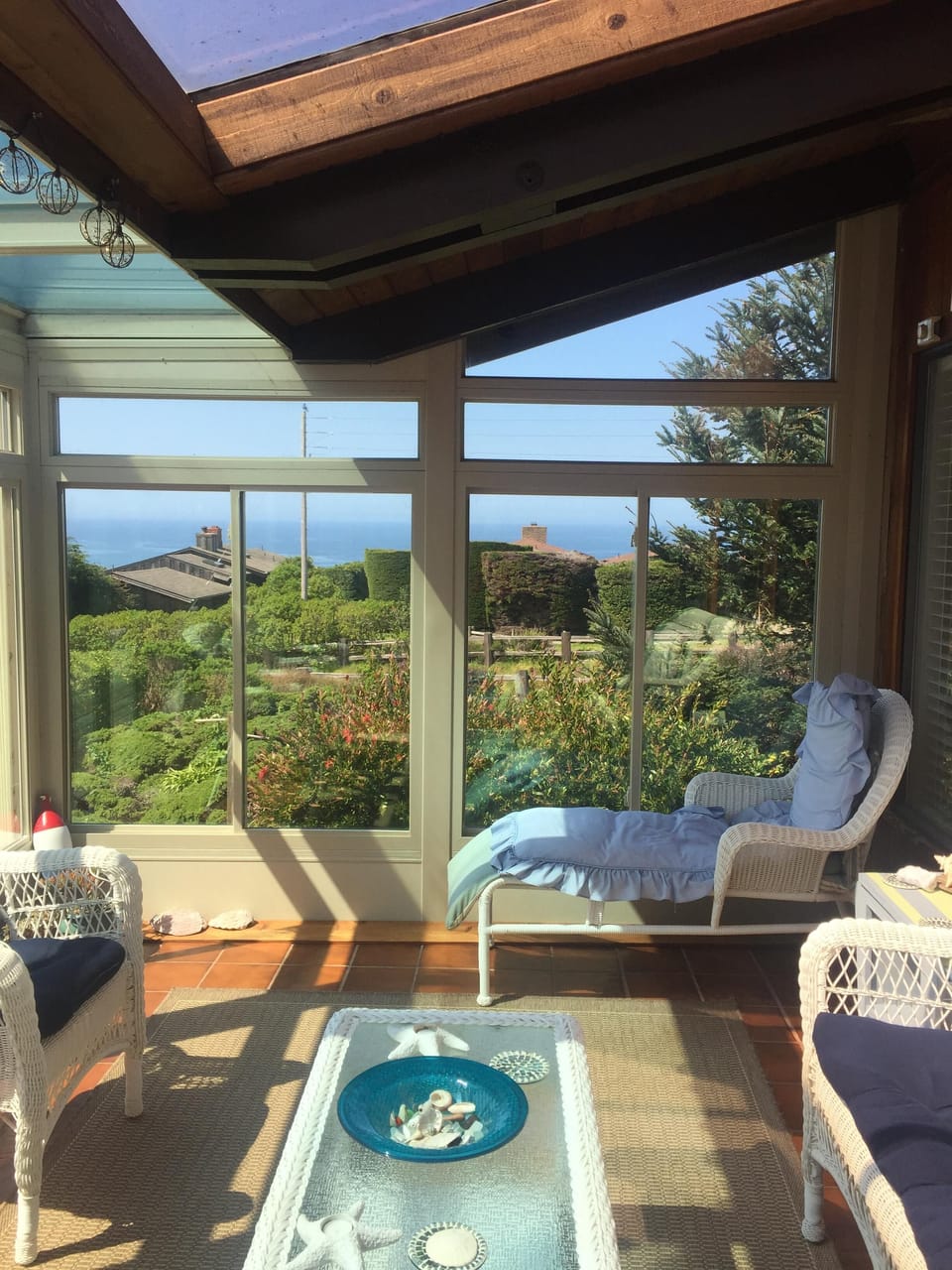 sun room with Cozy chair