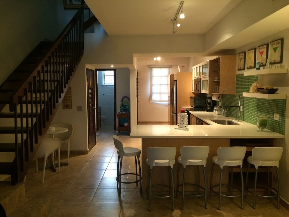 Recently remodeled stainless steel kitchen. Quartz countertops.
