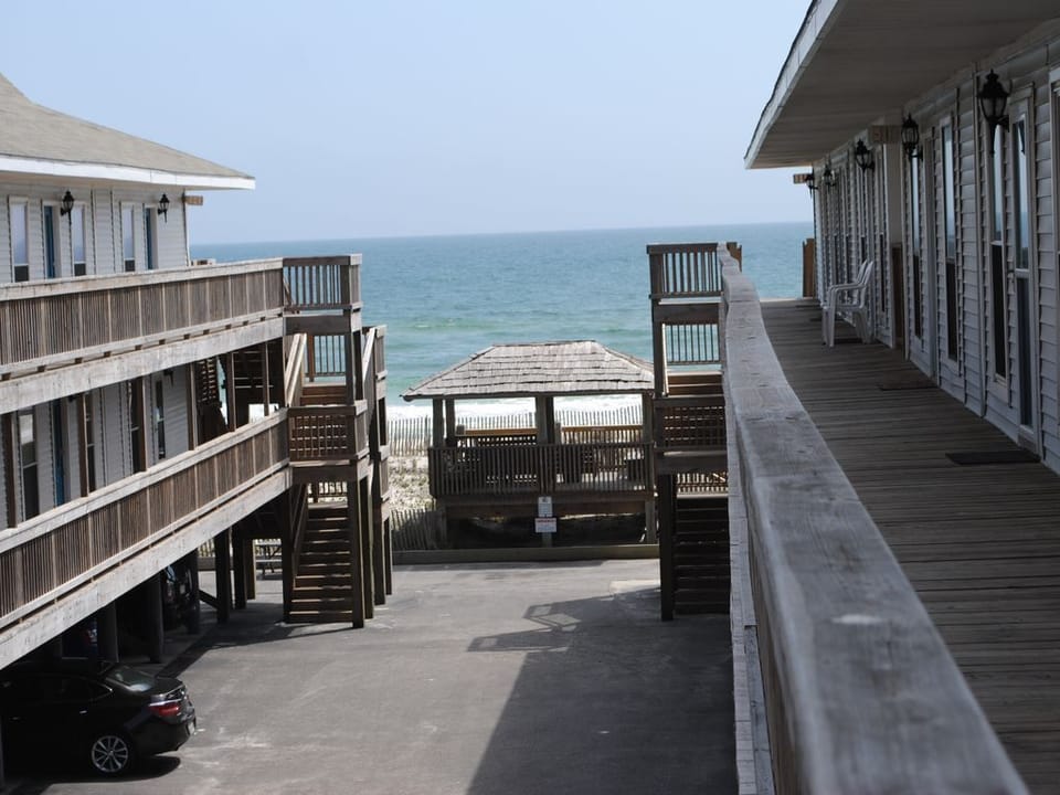 50 Steps and your toes are in the sand:)