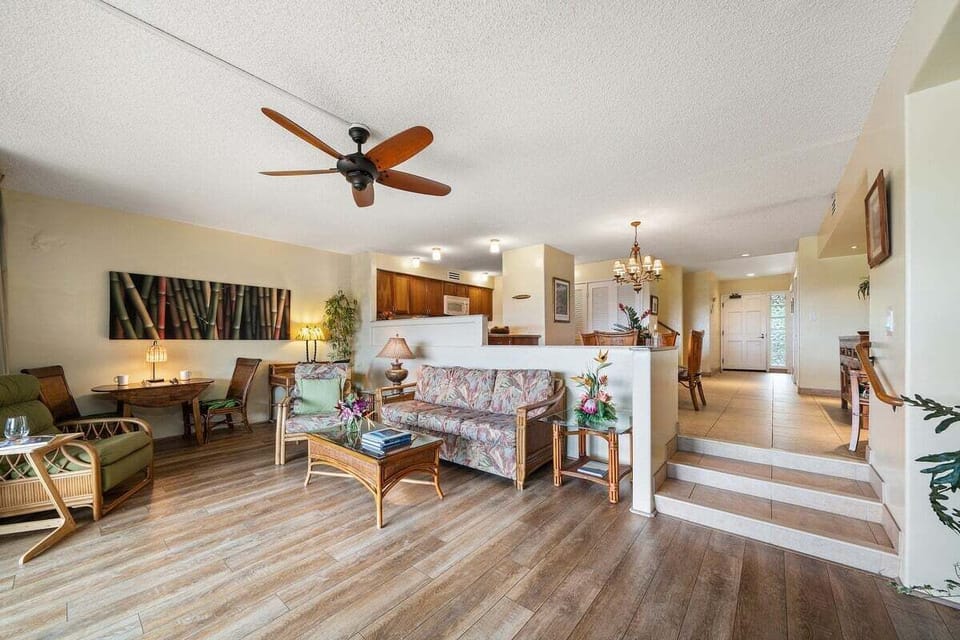 Comfortable living space with easy flow to kitchen and outdoor areas