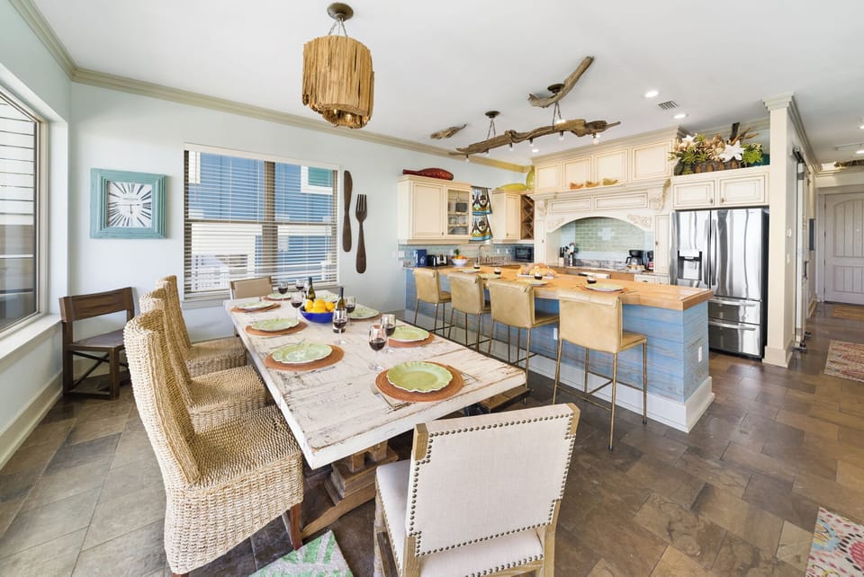 1st Floor Dining Area and Fully Equipped Kitchen