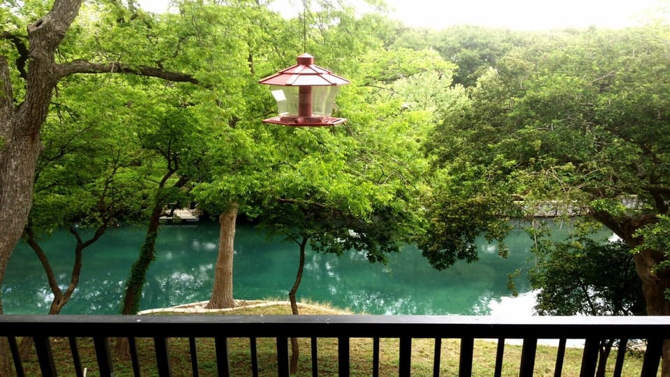 the Float Inn 2 overlooks the beautiful Comal River