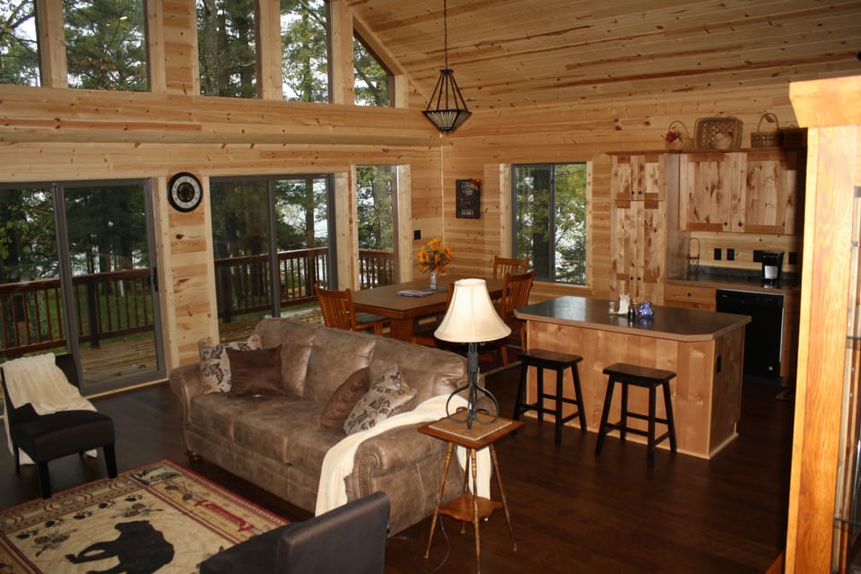 Seating for 12; a leaf available to add to kitchen table also