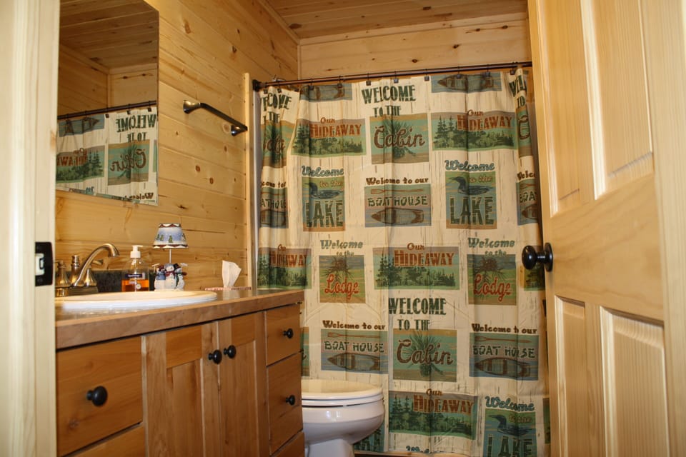 Main level bathroom: Tub/shower combination