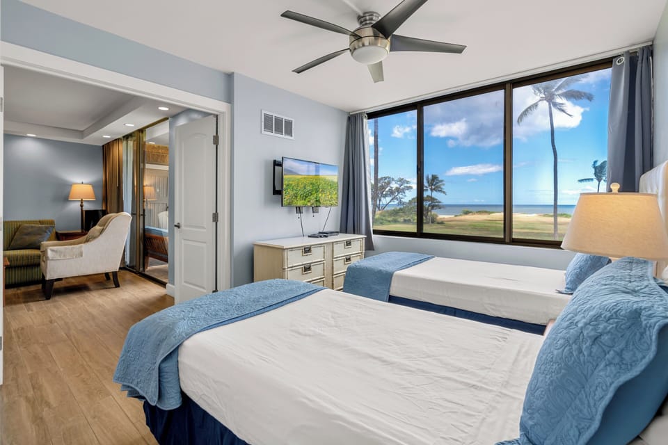 View from the twin bedroom.